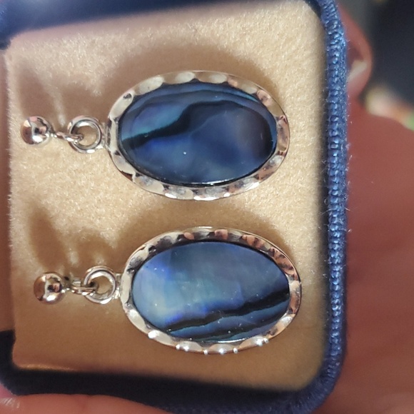 Sea Opal Necklace and Earrings Set - Picture 5 of 5